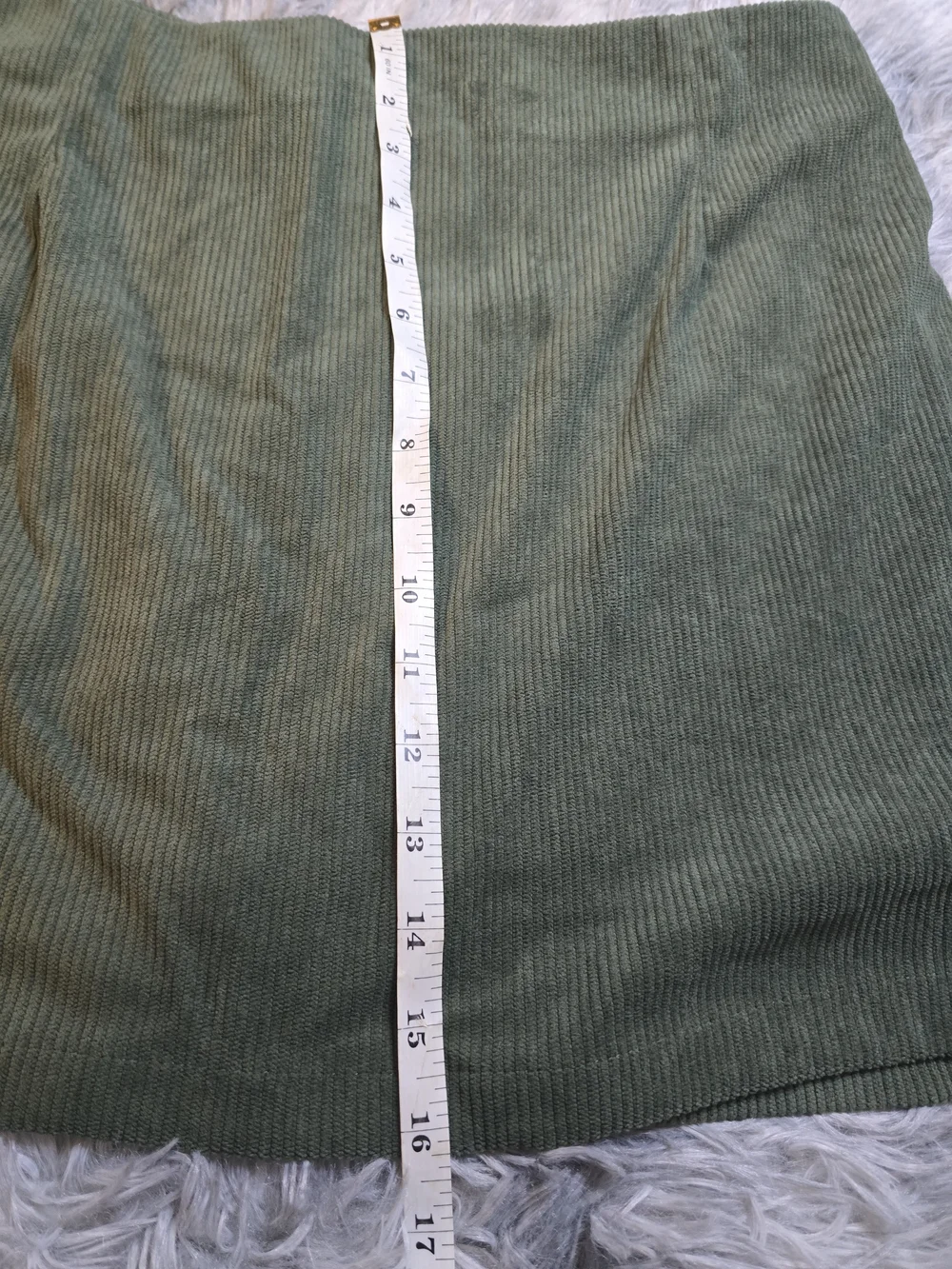 Halara Olive Green Corduroy A-Line Skort, Size XL, NWT